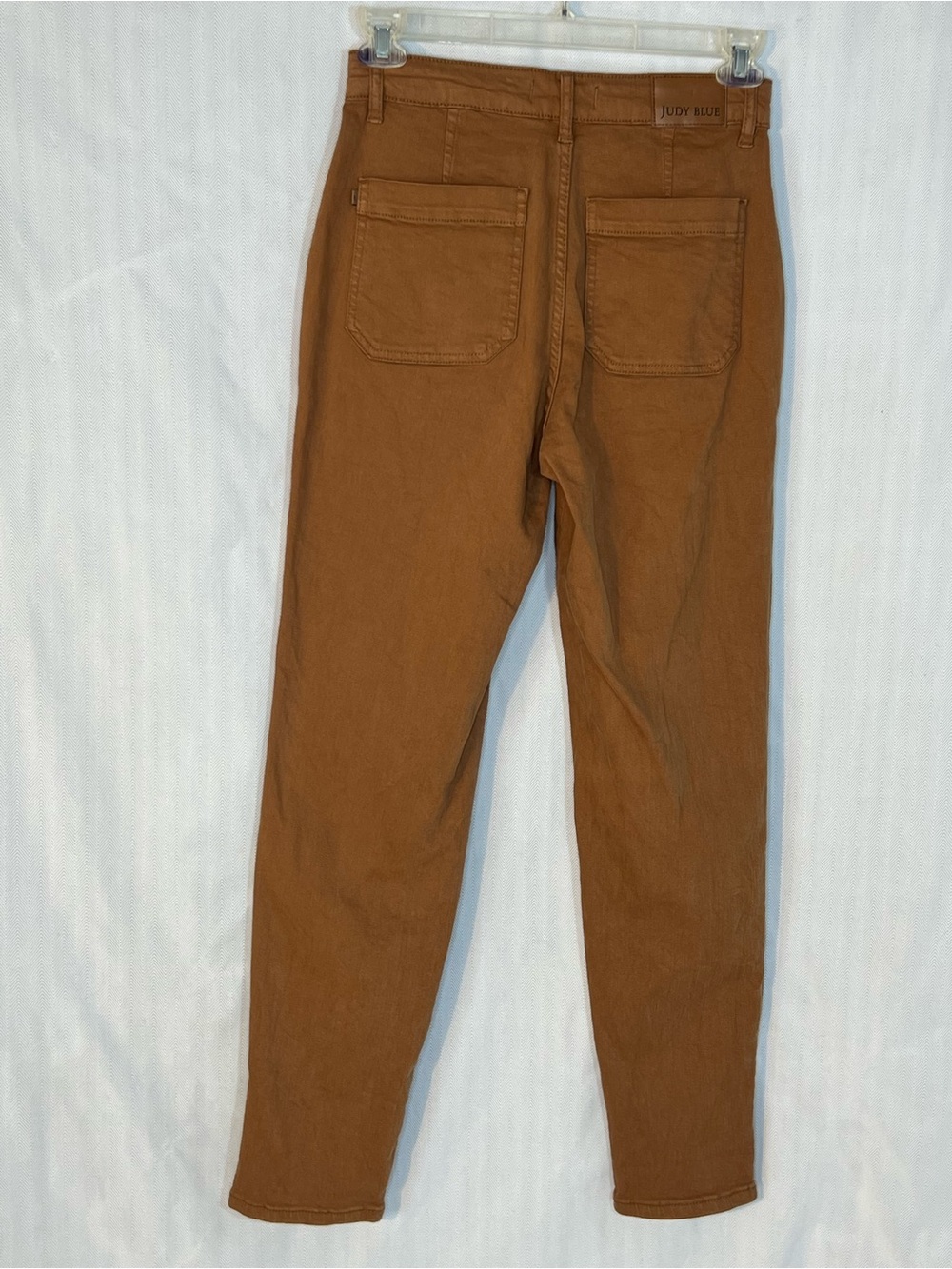 Judy Blue Jogger Jean Camel Brown High Waist Zip Button Drawstring Stretch 5/27👍 - Picture 5 of 8